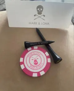 MARK & LONA スカルデザインゴルフティーとマーカーセット新品未使用