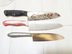 265【ジャンク】　包丁　3本セット　まとめ　調理器具