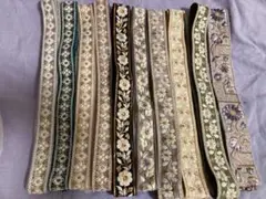 インド刺繍リボン まとめ売り 　10種類 各1.25m 　セット　B1