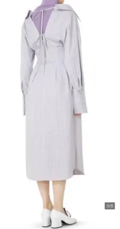定価¥36300 新品✦ฺ LE CIEL BLEU ストライプシャツワンピース