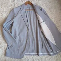 【極美品 シアサッカー 21SS】ユニクロ テーラードジャケット 春夏 XL