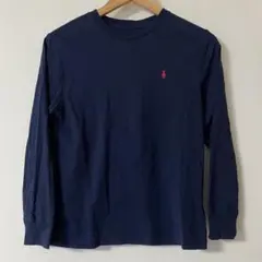 ●POLO RALPH LAUREN ロゴ刺繍 キッズ 長袖Tシャツ 150●