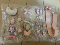ヘアアクセサリーセット ピンク