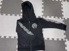 CHROME HEARTS 黒 パーカー フード付き
