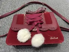 LIZLISA ショルダーバッグ ハンドバッグ 赤