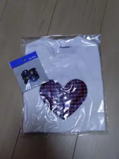 familiar ハート型Tシャツとヘアゴムセット