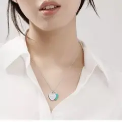 未使用開封済みTiffany ティファニー ブルー ダブルハート ネックレス