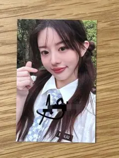IZ*ONE キム・ミンジュ　直筆サインチェキ 2025年最新】ミンジュ直筆サインの人気アイテム - メルカリ