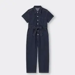 GU ジーユー (L) 新品タグ付き デニムジャンプスーツ 綿100% 完売品