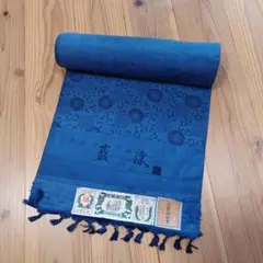 生地 着物 反物 結城紬 正絹 藍染め