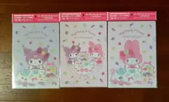 My Melody×Kuromi×MORINAGA クリアファイル3枚セット