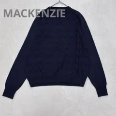 u30【MACKENZIE】オンワード　長袖ニット　ウール　薄手　メンズ　M