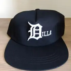 J DILLA 刺繍 ブラックベースボールキャップ