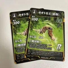 【簡易梱包】【まとめ買い2点目以降200円引き】蟲神器　オオトモエ（幼虫）　２枚