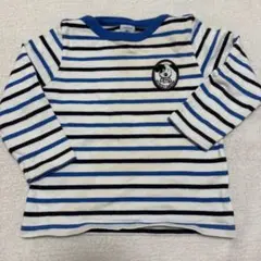 プチバトー　青ストライプ　24m PETITBATEAU
