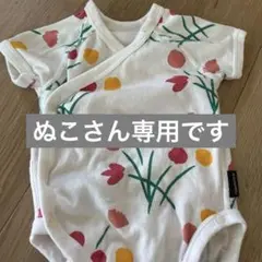 ベビー肌着 花柄 3-6ヶ月 コットン