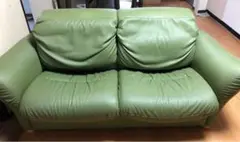 本革2人掛けソファー