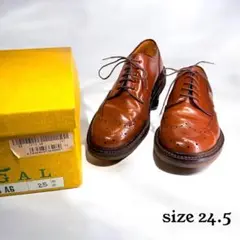 【極美品】REGAL リーガル〈JU14〉ウィングチップ（24.5）革靴　茶