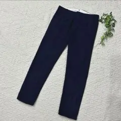 【売り切れ必至♪】テーパードパンツ　ネイビー　スラックス　イタリア製　XS