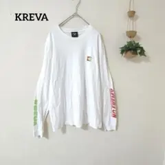 KREVA 15周年記念 長袖カットソー ホワイト 長袖Tシャツ