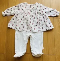 フランス子ども服　LES ENFANTINES 長袖ロンパース