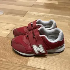 New Balance レッド スニーカー ベルクロ18cm