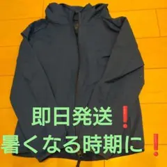 値下げ交渉可✨️　UNIQLO AIRism パーカー 120 青