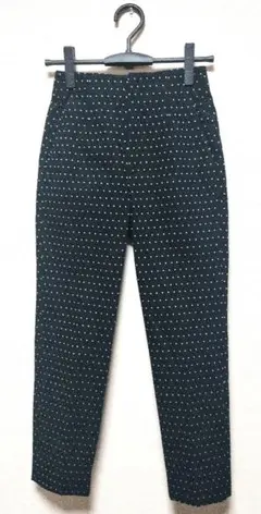 美品　UNITED ARROWS　水玉柄ハイウエストテーパードパンツ　34