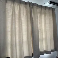 ベージュ ドレープカーテン　2枚組