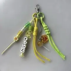 じゃらじゃらキーホルダー　イエロー
