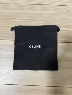 CELINE セリーヌ　巾着袋　ブラック ポーチ