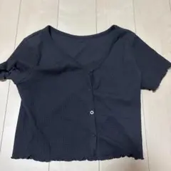 GU テクスチャークロップドカーディガン　XL