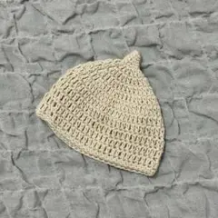 【美品】新生児 ニット 帽子