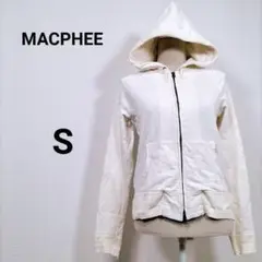 MACPHEE 古着 パーカー S アイボリー