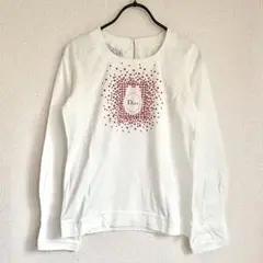 新品 Christian Dior ロゴ Tシャツ 長袖 星 千鳥格子 ホワイト