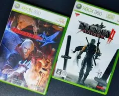 【匿名配送・２本セット】Xbox360 デビルメイクライ４・ニンジャ ガイデン２