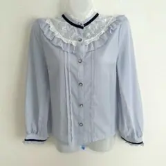 【24時間以内発送】 axes femme　ブラウス　水色　匿名配送