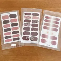 ネイルシールセット⑤ ピンクブラウン系