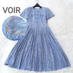 ●美品●　VOIR　ボワール　三陽商会　ペイズリー　リバティ　花柄　ワンピース