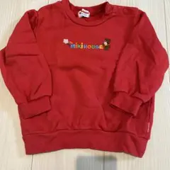 mikiHOUSE 赤いトレーナー 90