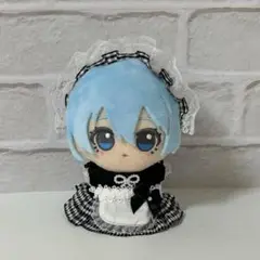 10～12cm　ぬい服　ちびぐるみ　ブルロ　いつぬい　ギンガムチェックメイド服