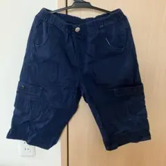 160センチ　カーゴショーツ ネイビー
