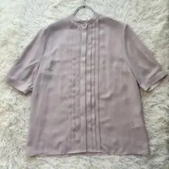 極美品✨ アンタイトル 24SS ジョーゼット フロントタックブラウス サイズL