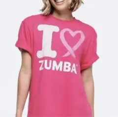 準新作 ZUMBA Tシャツのピンク 完売