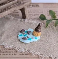 落ちちゃったアイスシリーズ＊チョコミントクッキー