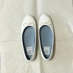 Emma Francois ホワイトバレエシューズ 23.0cm