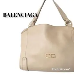 美品 BALENCIAGA ハンドバッグ 2wayショルダー BB ゴールド金具