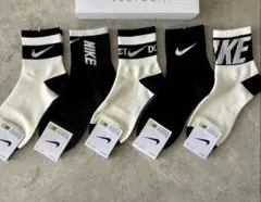メンズ ミドル丈 スポーツソックス 5足セット 23〜25cm NIKE #E1