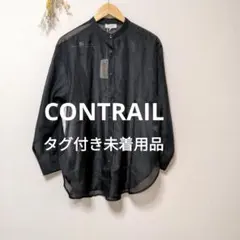 CONTRAIL コントレイル シアー シャツ トップス 透け感 ブラック