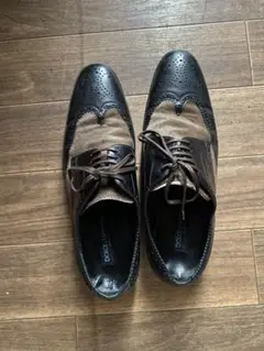 DOLCEu0026GABBANA スウェードコンビウイングチップレザーシューズ